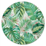 CounterArt Jungle 13" Tempered Glass Lazy Susan Turntable
