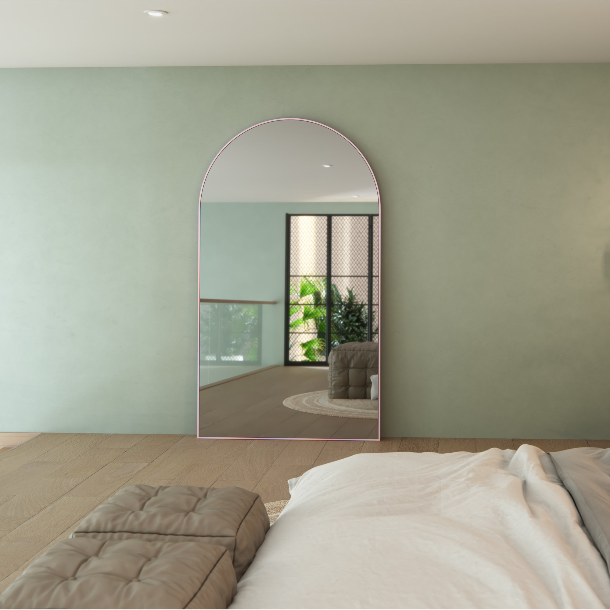 Kira Metal Mirror, 83" x 48", Pink
