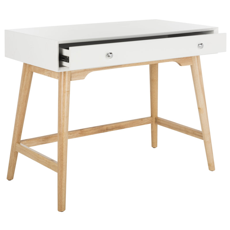 Dannay Writing Desk, White/Light Brown