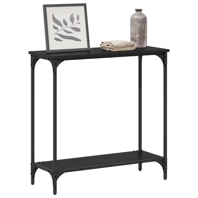 Console Table, 75cm H x 75cm W x 230.5cm D, Black Oak