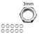 10 Pack 10Mm Fine Pitch Nuts 3Mm  Threaded Aluminium Rod Nipple Hollow Tube In Various Length Screw Connectors Easy Installation  Lamps, Chandeliers, Candelabras And Other Light Fittings Any Type Of Project.