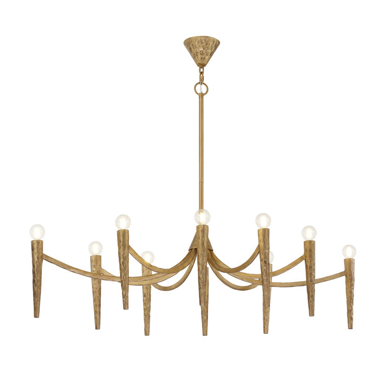 Belleza 10-Light Linear Chandelier in Spumante by Breegan Jane