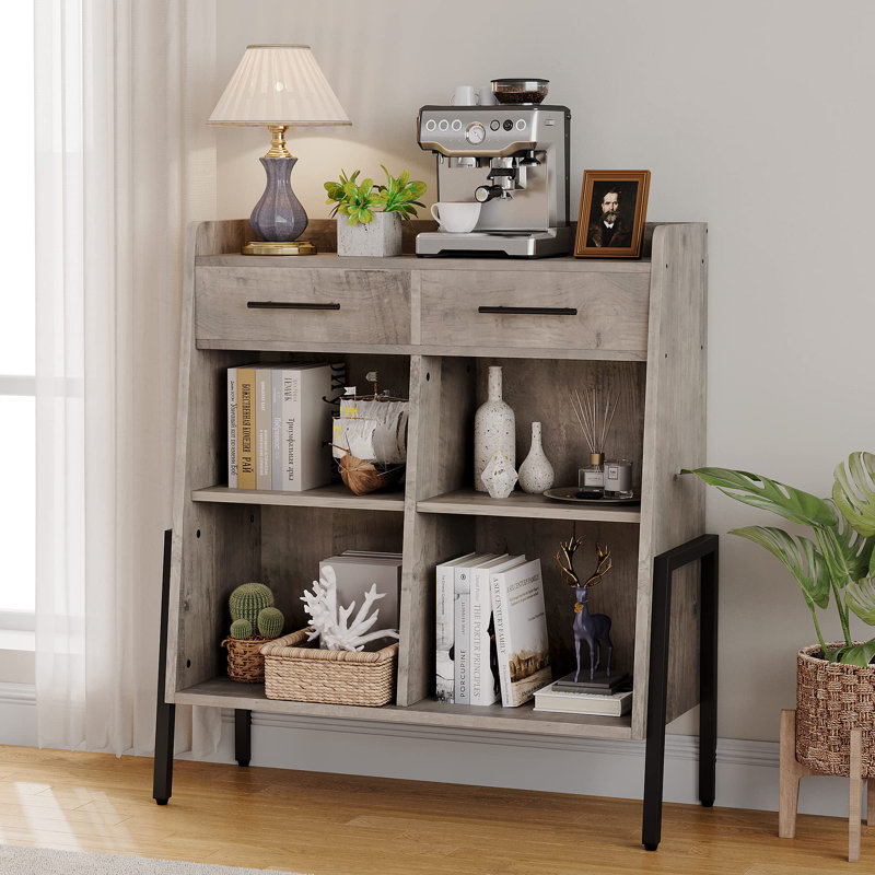 Bibliothèque standard en fer H 39,4 "x l 32,67" Xaviea