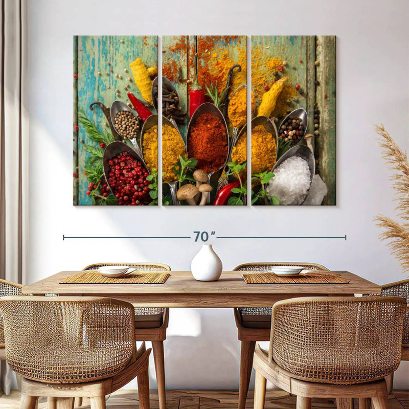 Yarlin Asian Spices, 42" H x 65" W