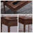 North American walnut desk with drawers