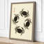 Four Crabs Japandi - Wrapped Canvas-1371353348-1371353402