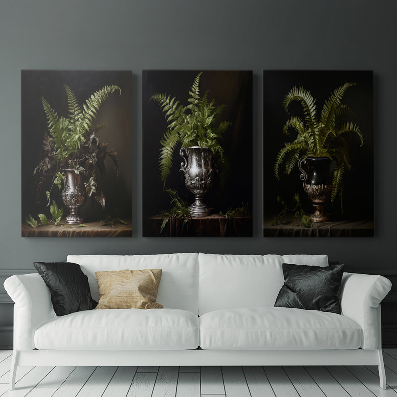 Floral Study Series Lxxi - ensemble de toiles tendues avec châssis Premium, H 60 po x l 40 po x P 1,2214 po