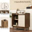 Buffet Buffet Mid-Century avec porte coulissante et tablettes réglables