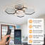 40,5 po Plafonnier moderne avec ventilateur, ventilateurs de plafond à profil bas avec lumières et télécommande et contrôle d'application-646367443