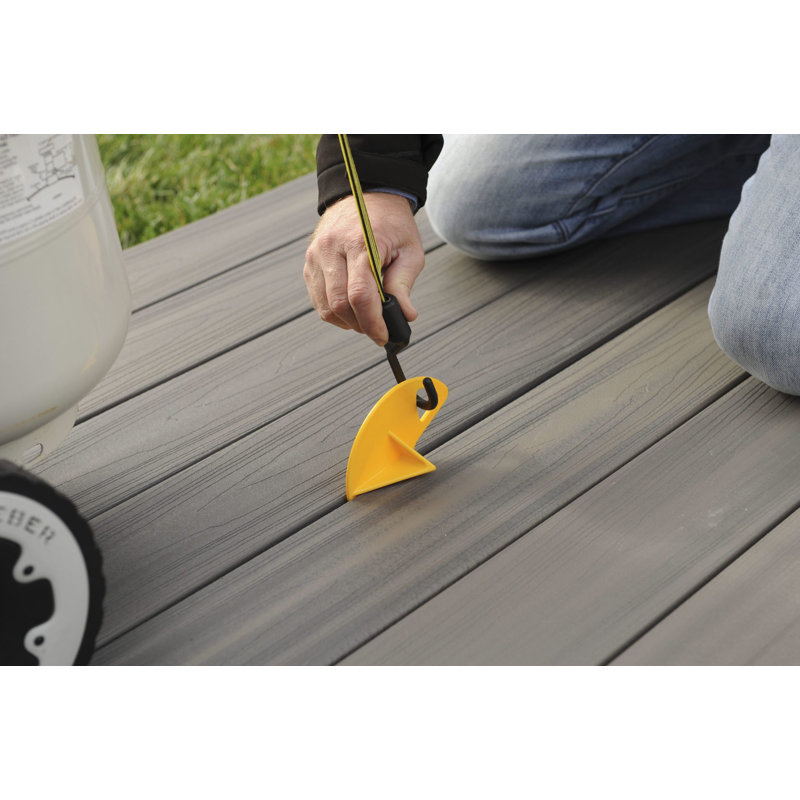 Quincaillerie de terrasse, Jaune, H 5,13 po x l 5,13 po x P 2,5 po