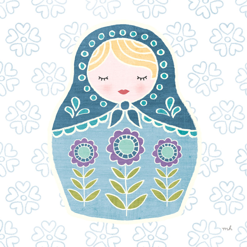 Youre A Doll II by Moira Hershey - Wrapped Canvas Print, 30cm H x 30cm W x 3.8cm D