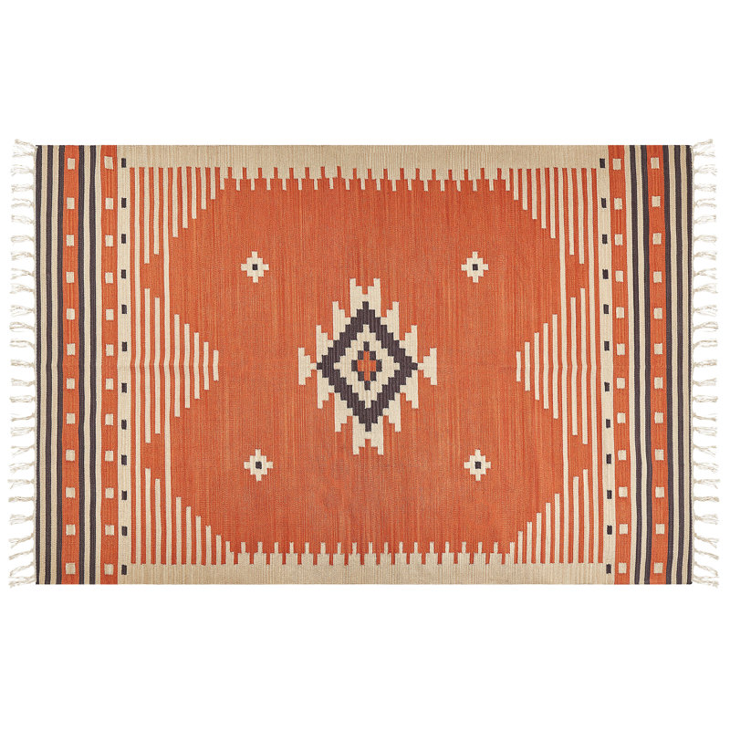 Devyn Southwestern Cotton Hand Woven Area Rug, Rectangle 200 x 300cm