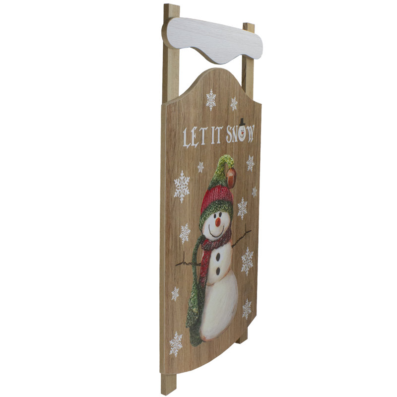 Plaque murale 24 po Let It Snow