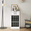 Modular Wine Cabinet In Rich Brown Walnut - Accommodates 28 Bottles Stylish Option Coloured For Modern Buffet Style