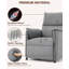 Recliner Chair, Electric Adjustable PU Leather Recliners Home Seating with Remote Control, Modern Reclining Chair with Thick Seat Cushion and Backrest-1566776658