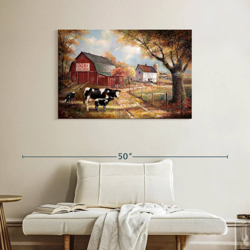 Souvenirs à la ferme, H 26 po x l 39 po