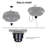 Salon Drainer Kit with Basket Strainer Cover for Shampoo Bowl Wash Basin Barber
