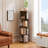 Jadeyn Rotating Bookshelf 4 Tier 360° Revolving Floor Standing Bookcase Corner Organizer Display-210833817