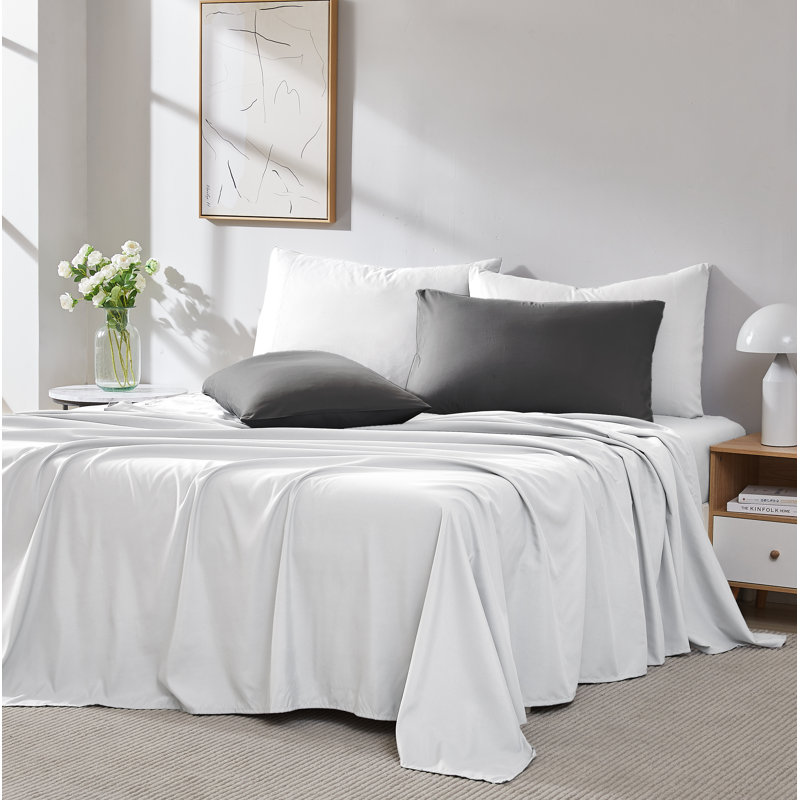 Eldon Microfiber Two Pillow Cases by Southshore Fine Linens, Queen Pillowcase, Slate