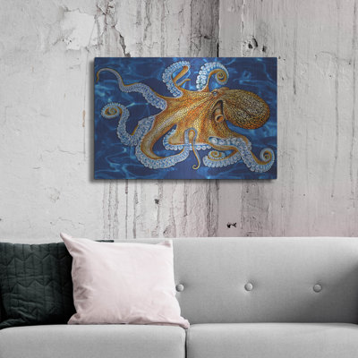  «Octopus» par Tim Jeffs, art mural en métal