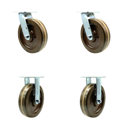 4 Piece Phenolic Caster Set