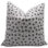 Block Print Throw Pillow Cover, 5 Pure Linen Vintage Cushion Cover