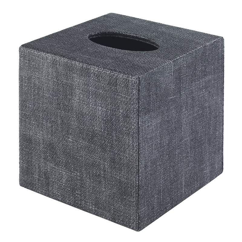 Luster Tissue Box Cover, Smoke