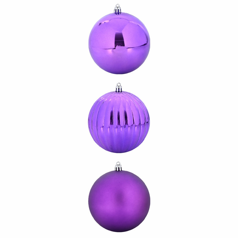 Christmas Bauble Set 3 pcs XXL, White