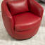 Fauteuil demi-tonneau rembourré pivotant avec rangement 2 pièces-2093490776