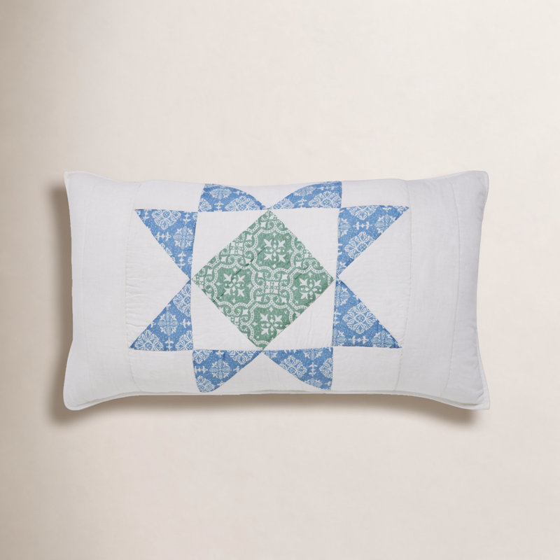 Adda Cotton Blend Patchwork Sham Set, King