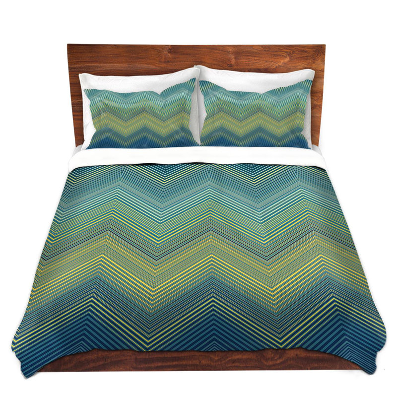 Housses de couette Christy Leigh Teling Zig Zag, Housse de couette pour très grand lit et 2 très 