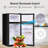 Giantex 3.4 Cubic Feet Top Freezer Freestanding Mini Fridge