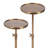 Bill Traditional Adjustable-Height Metal Pedestal Table