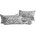 White/Dark Gray Damask