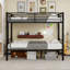 Single (3') Bunk Bed Bed Frame with Built-in Ladder Included-1013114680