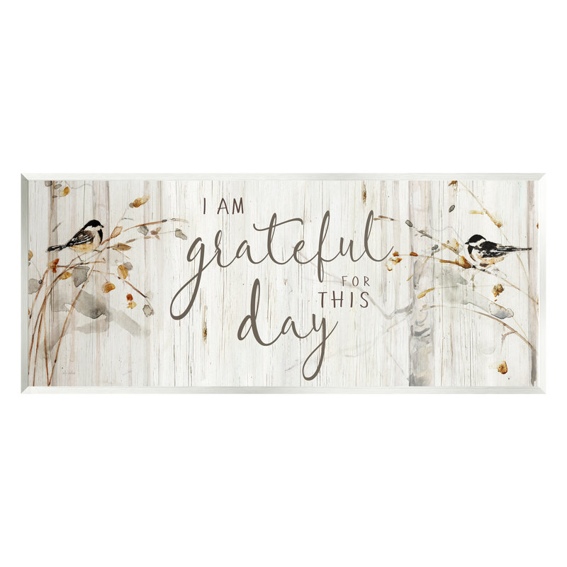 «Stupell Industries Grateful For This Day», art mural sur plaque par Sally Swatland-AW-388