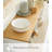 Modern Stackable Kitchen Organizer With Wooden Top - Sturdy Steel Frame Counter Shelf For Stylish Home Storage