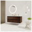 Meuble-lavabo double 48 po avec lavabo en résine et armoires à fermeture douce