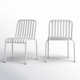 Abra Powder Coated Steel Outdoor Stacking Dining Side Chair