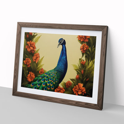 Pleasing Peacock - Single Picture Frame Print