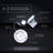 Recessed Round Downlight - 5 CCT Selectable -  2700K-5000K - White - 12W