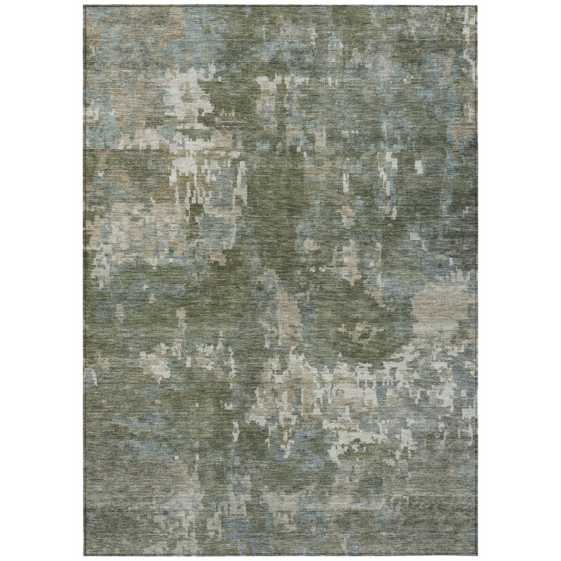 Machine Washable Indoor/Outdoor Chantille ACN2361 Casual Rug, Rectangle 9' x 12'