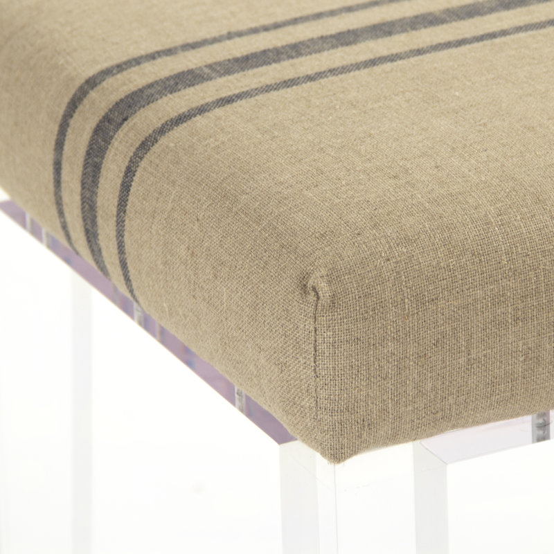 Emma Upholstered Bench, Blue