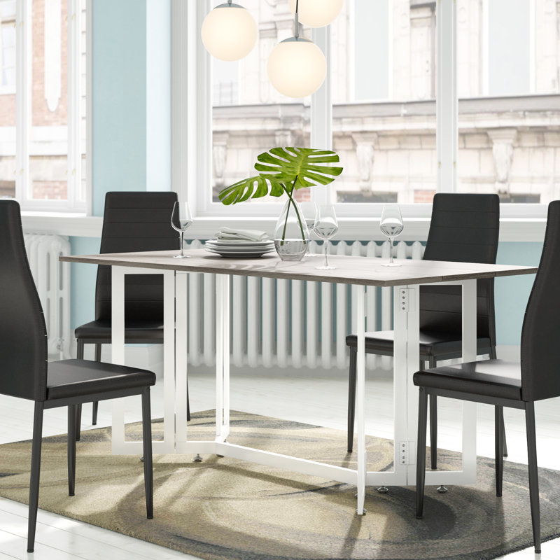 Metal Base Dining Table
