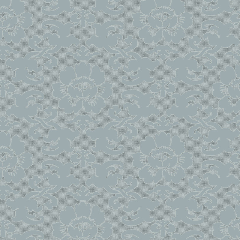 Papier peint Silky Poppy - Faded Denim