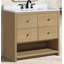 Meuble-lavabo Carolina 36 po en chêne lavé