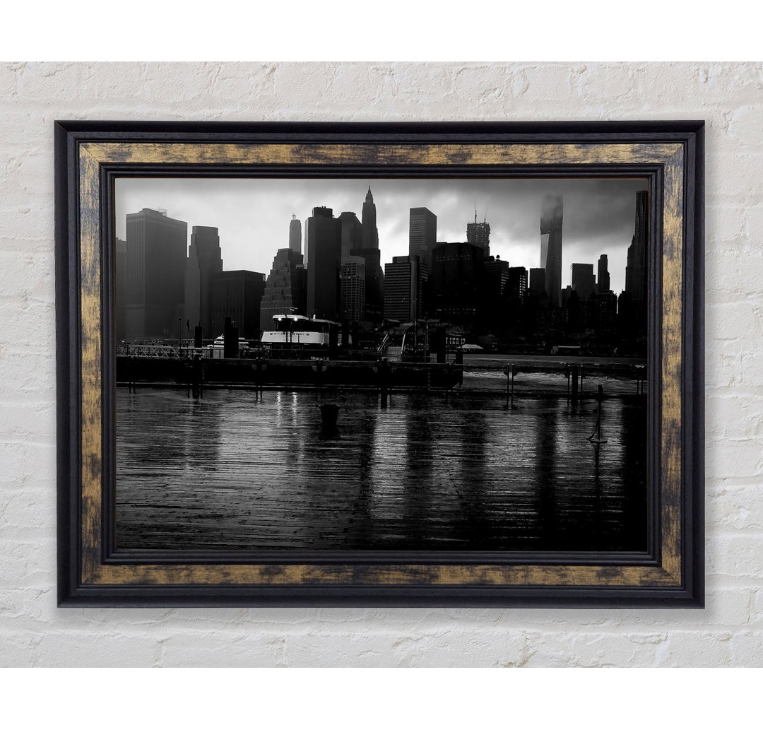 Hudson River New York B N W - Druck