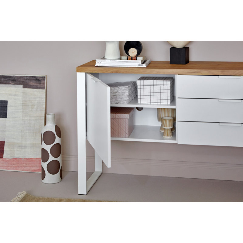 Apogee 180cm Sideboard, Kerneiche/Weiss