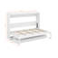 Grand lit escamotable avec rangement, armoire-lit pliable avec coiffeuse, miroir central et 2 tiroirs latéraux-756841622