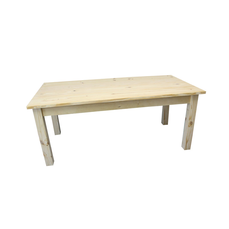 Dejardins Pine Solid Wood Dining Table, 30" H x 60" W x 34" D
